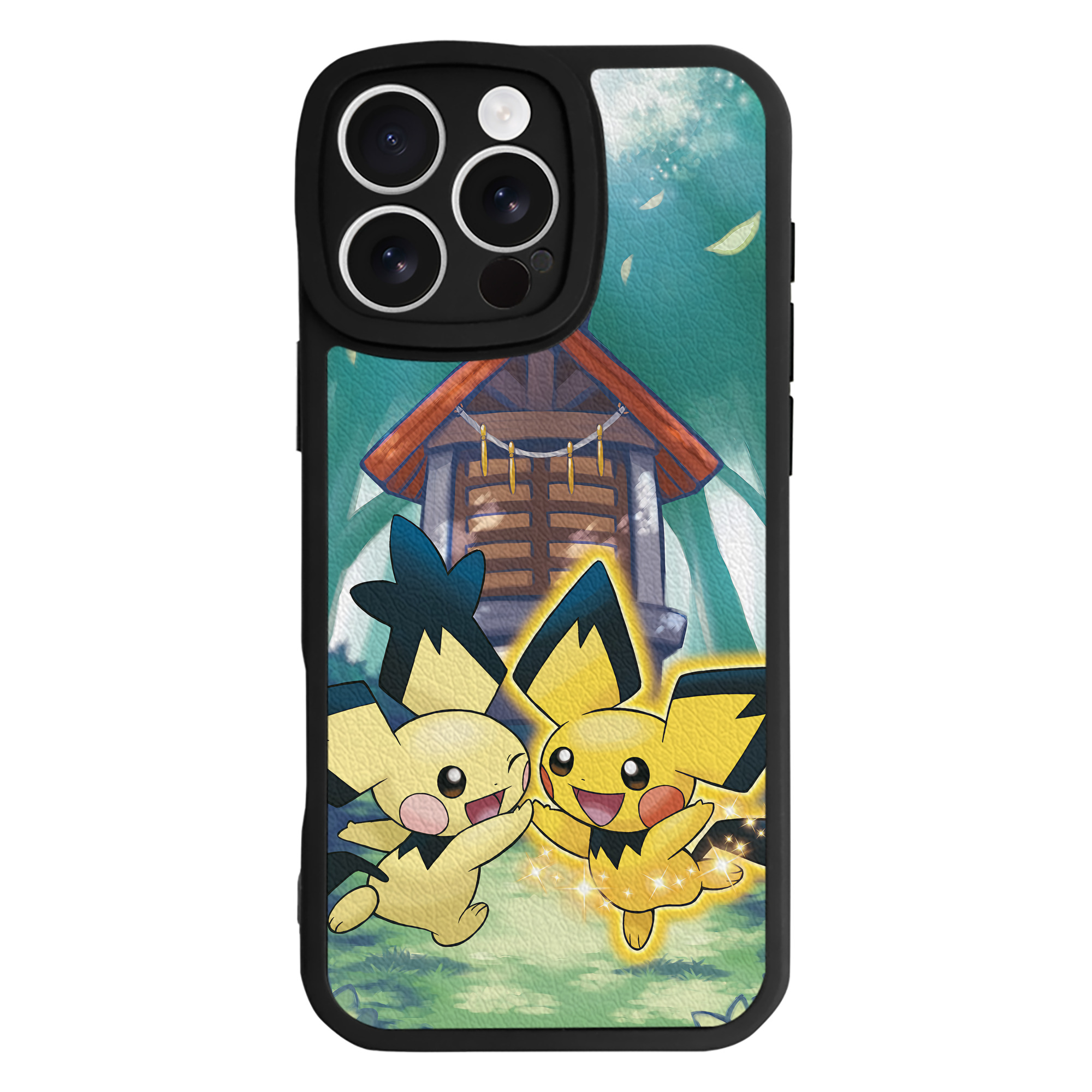 （画像用） ポケットモンスター Pokémon 【iPhone 16シリーズ対応】シリコンスマホケース（レザー調） 材質：シリコン